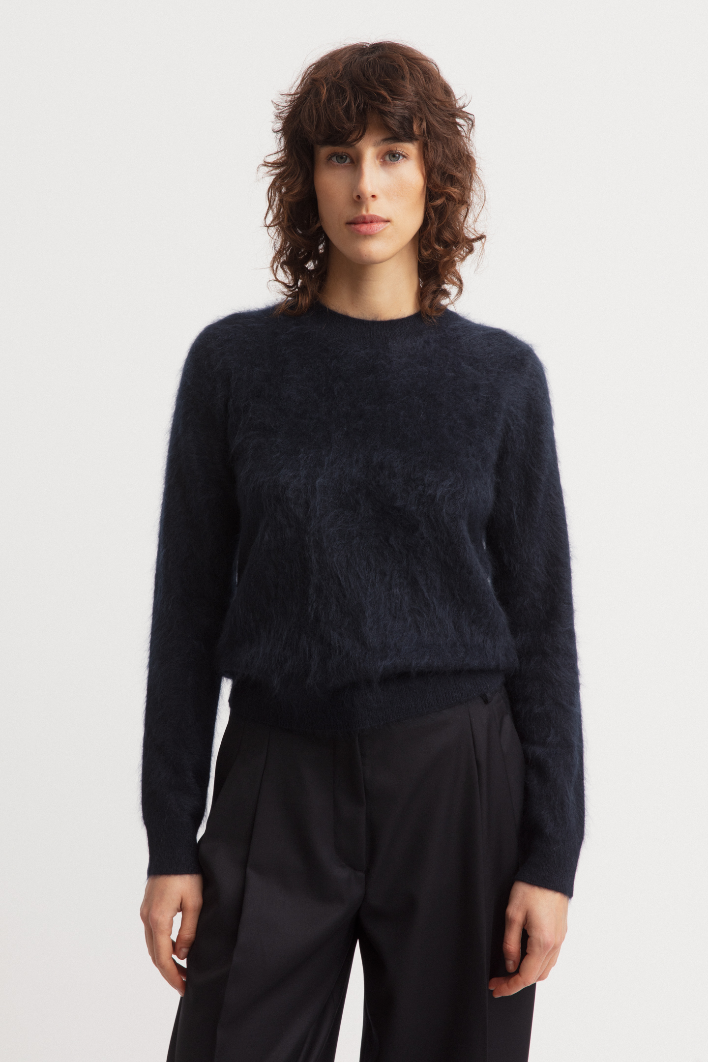 Brushed Cashmere Pullover