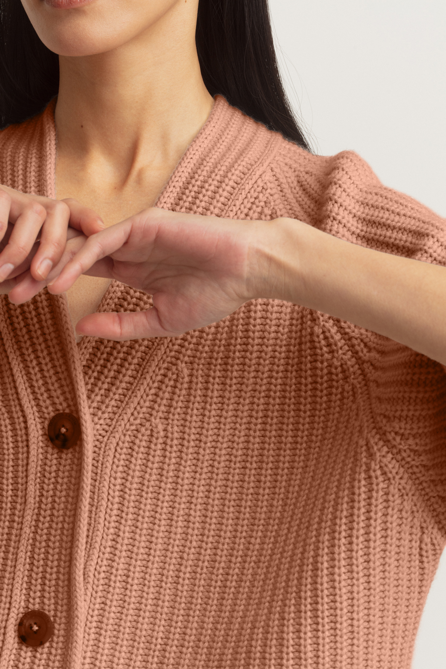 Stonewashed Cashmere Cardigan