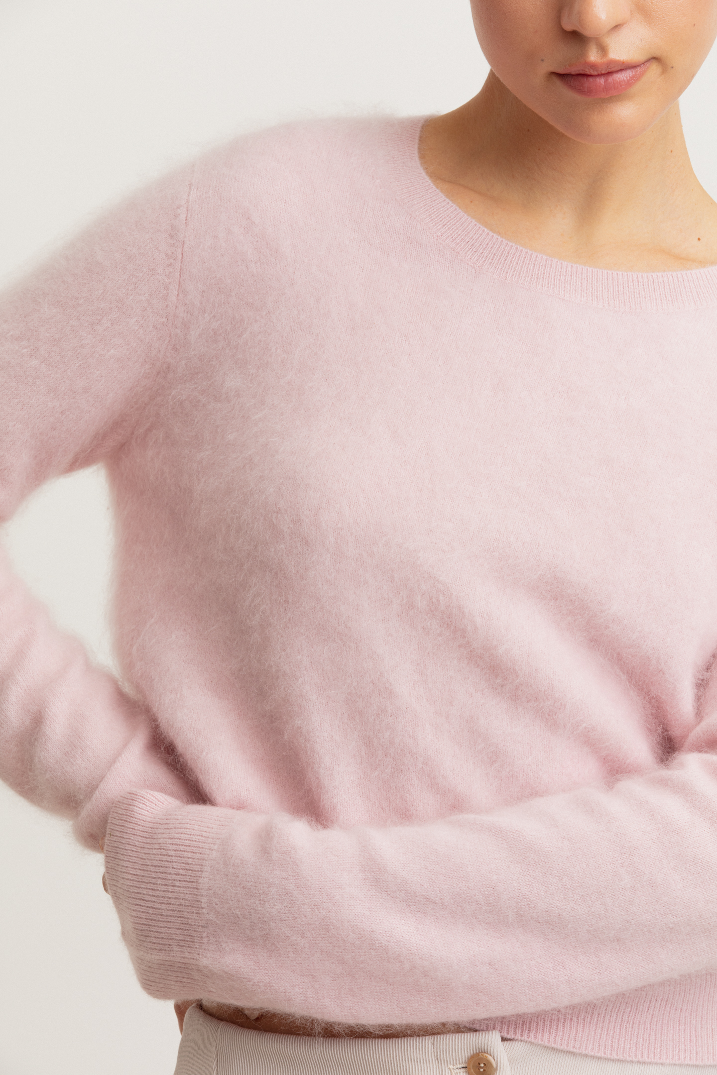 Brushed Cashmere Pullover