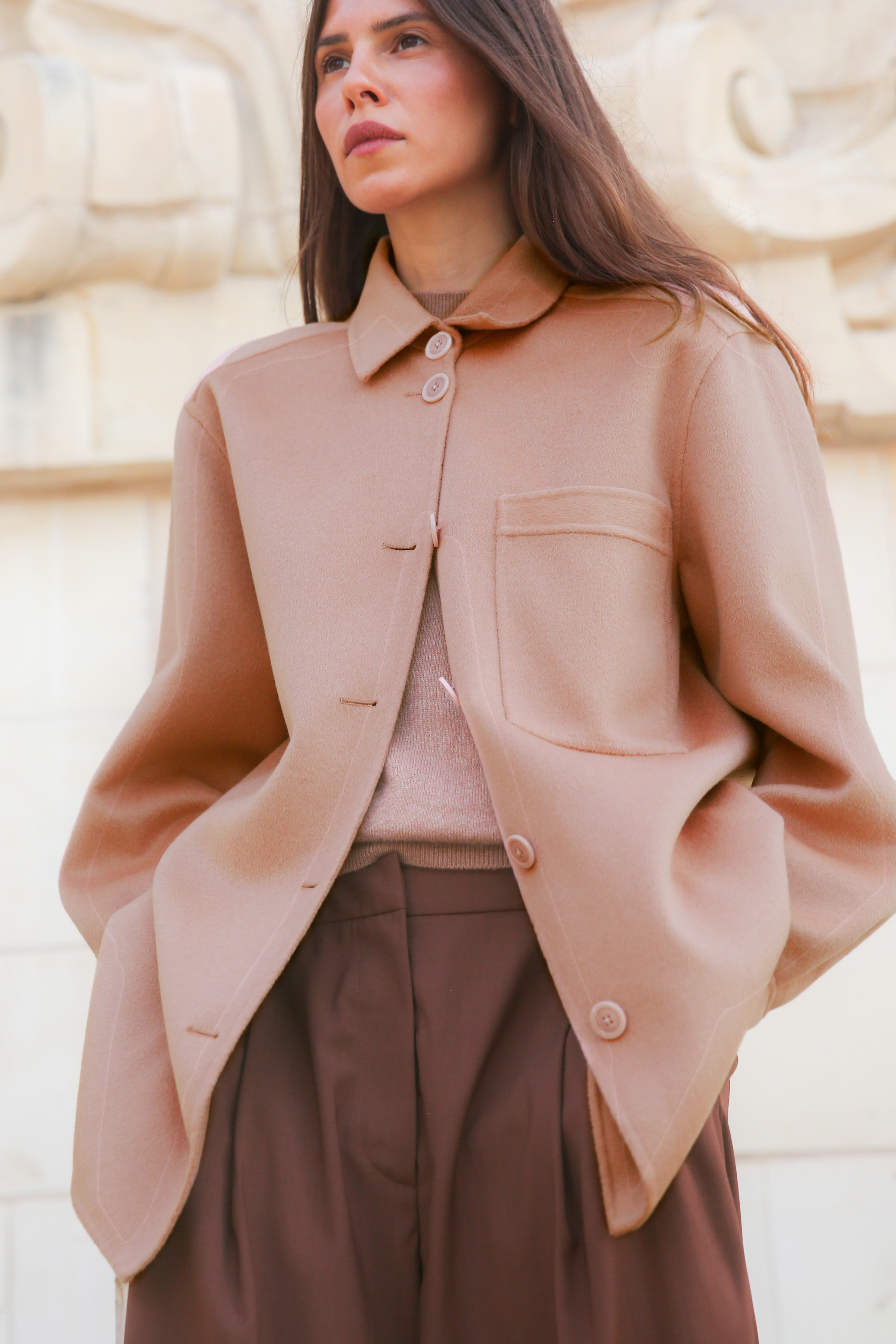 Doubleface Hemdjacke