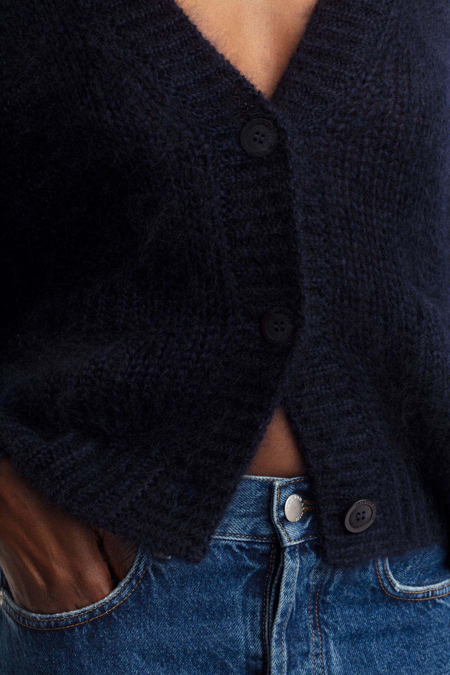 Mohair-Seide Cardigan