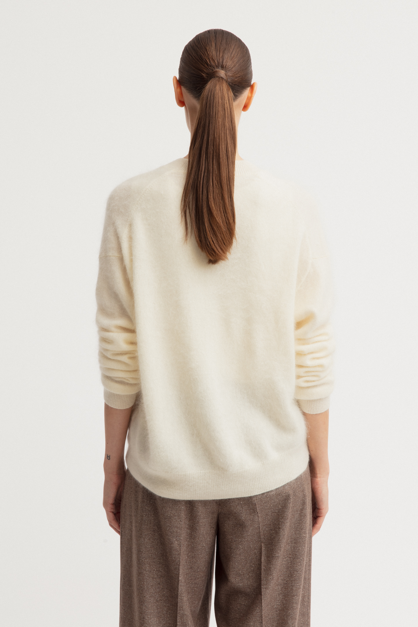 Brushed Cashmere Cardigan