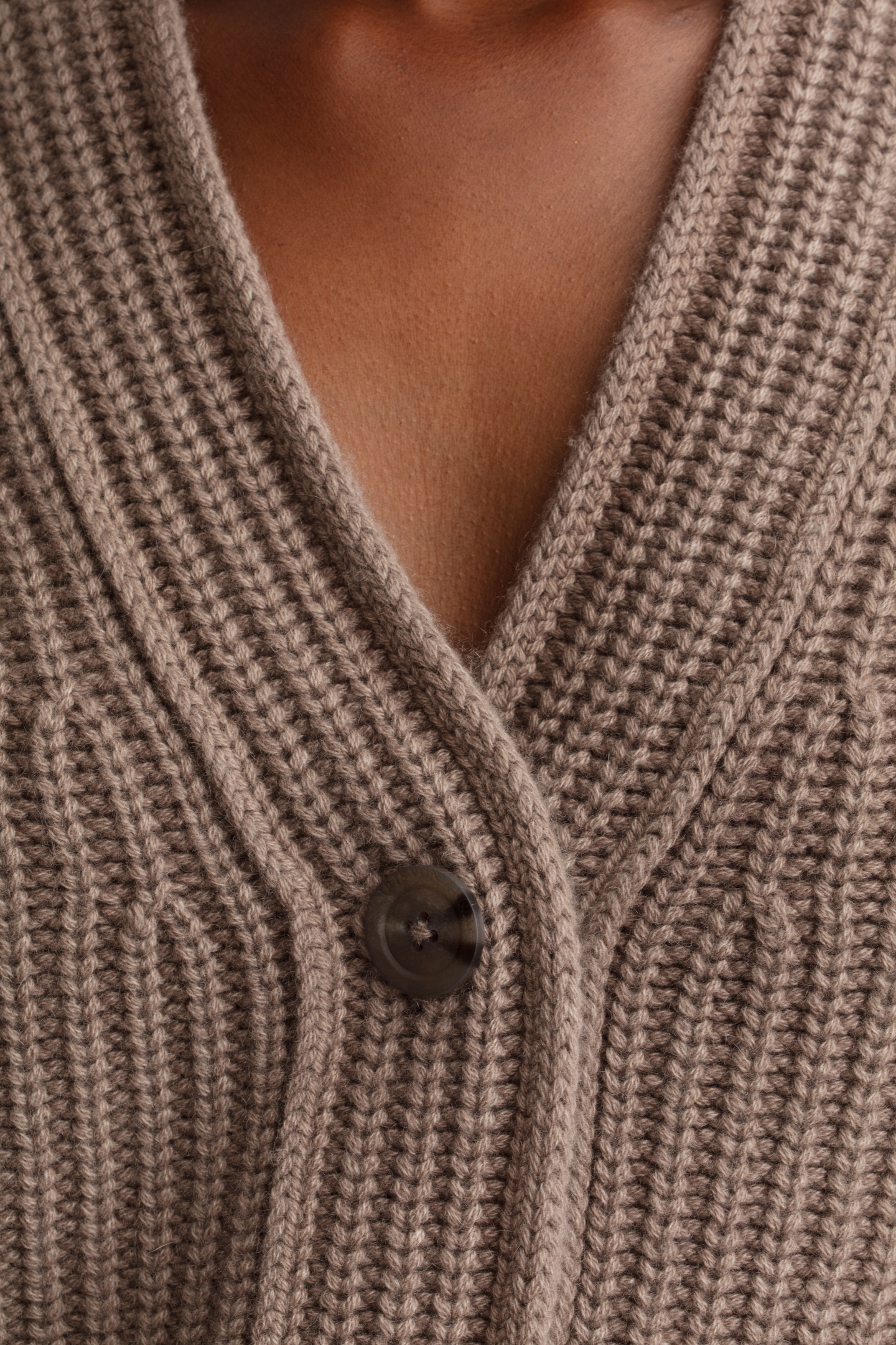 Stonewashed Cashmere Cardigan