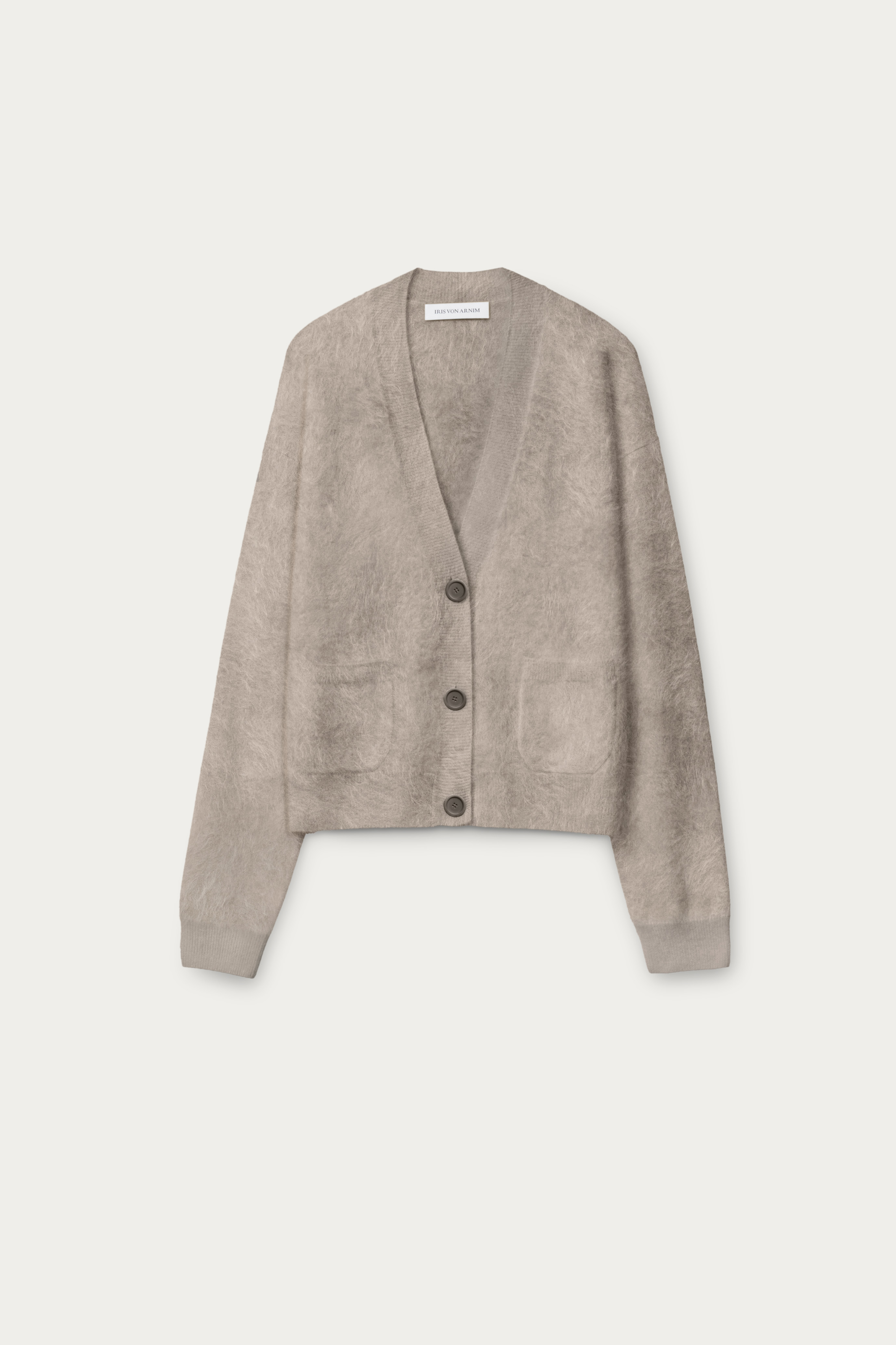 Brushed Cashmere Cardigan