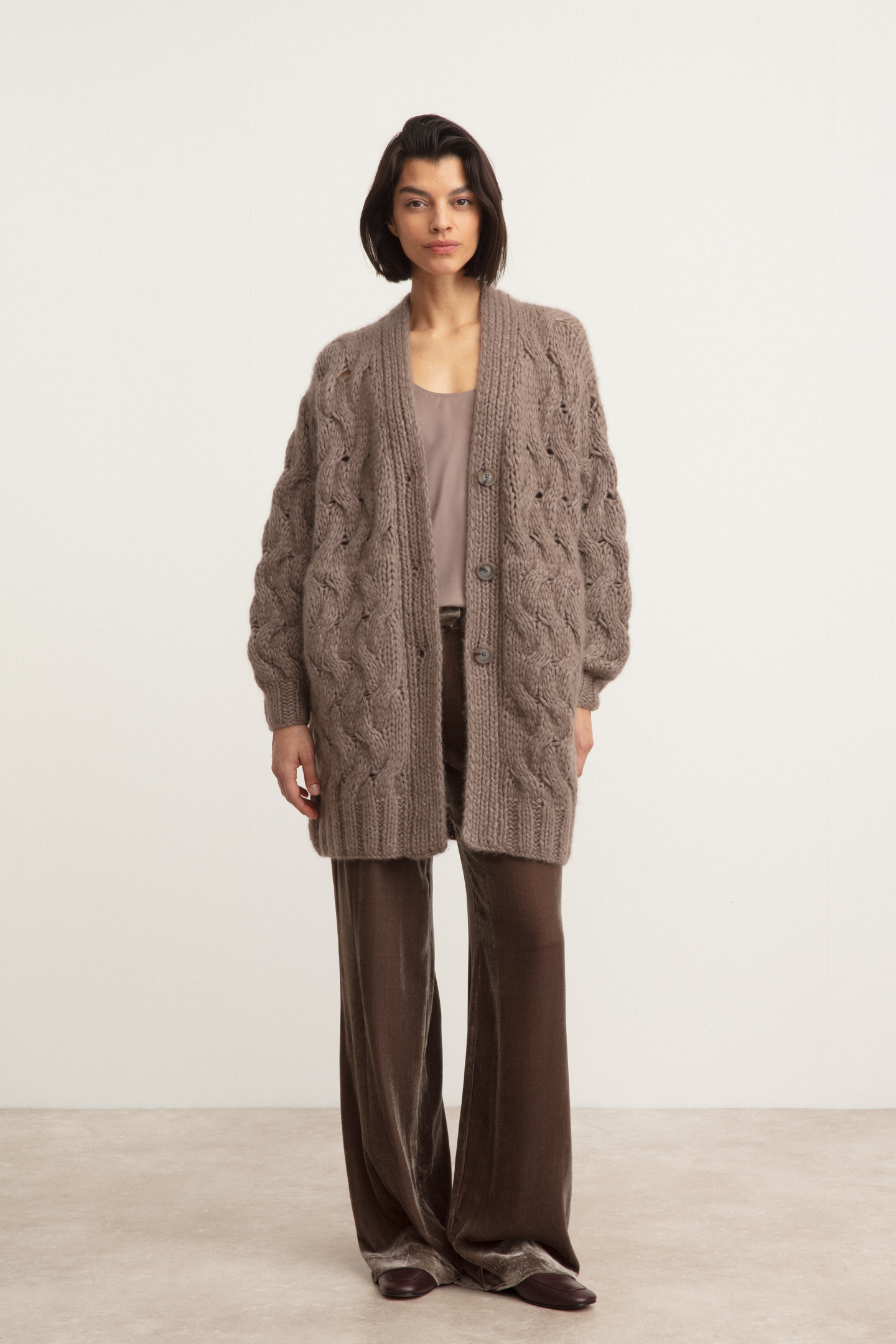 Cashmere-Seide Mantel