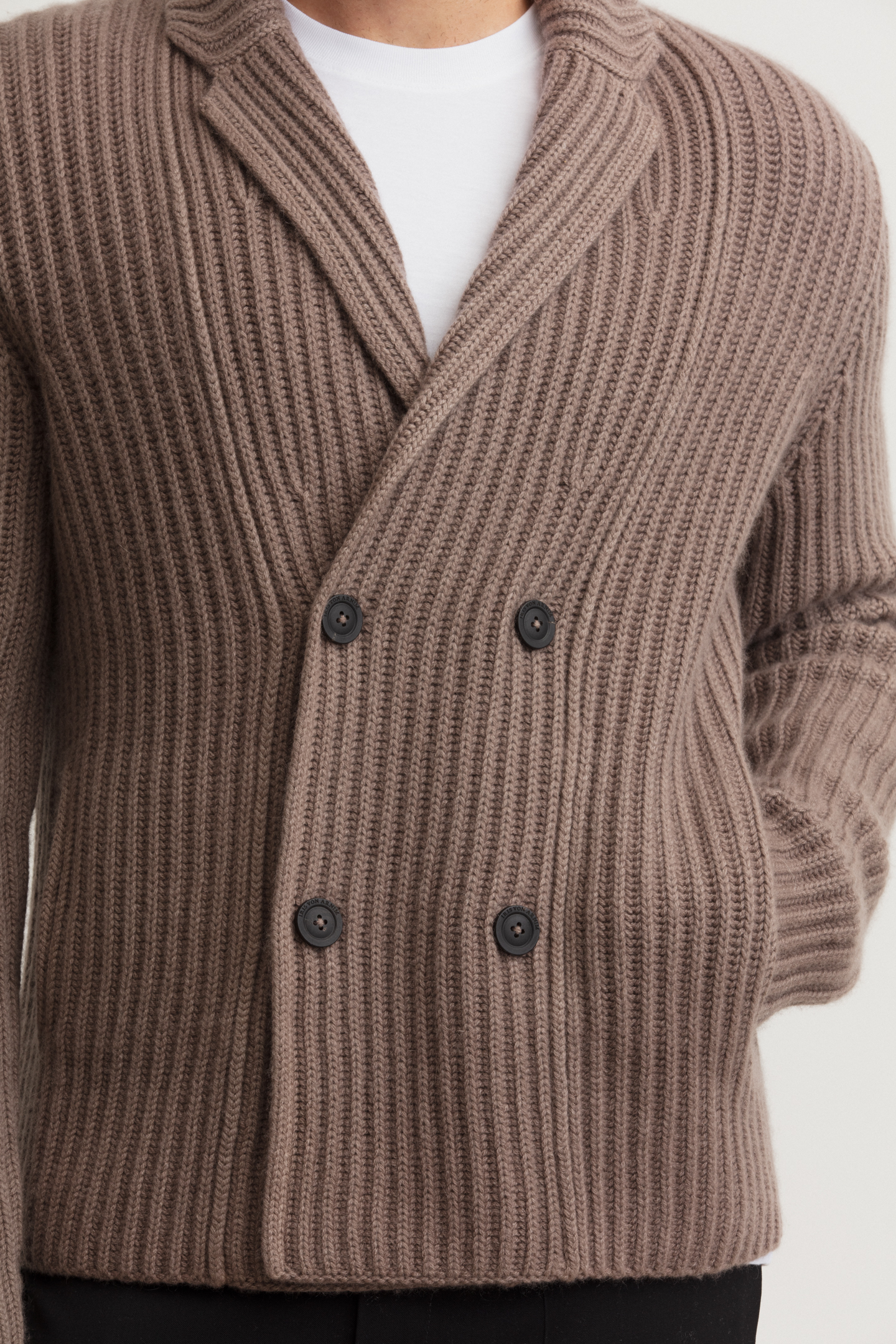 Stonewashed Cashmere Cardigan