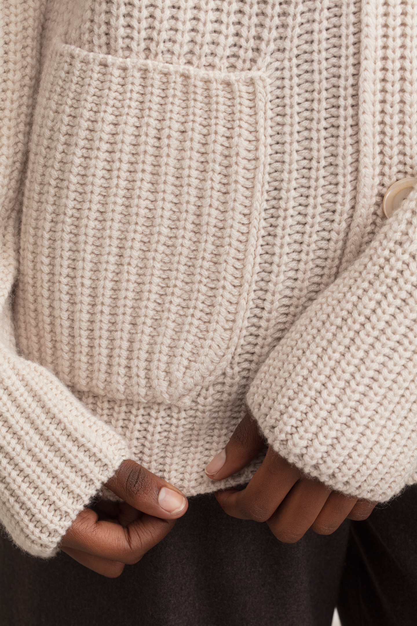 Stonewashed Cashmere Cardigan