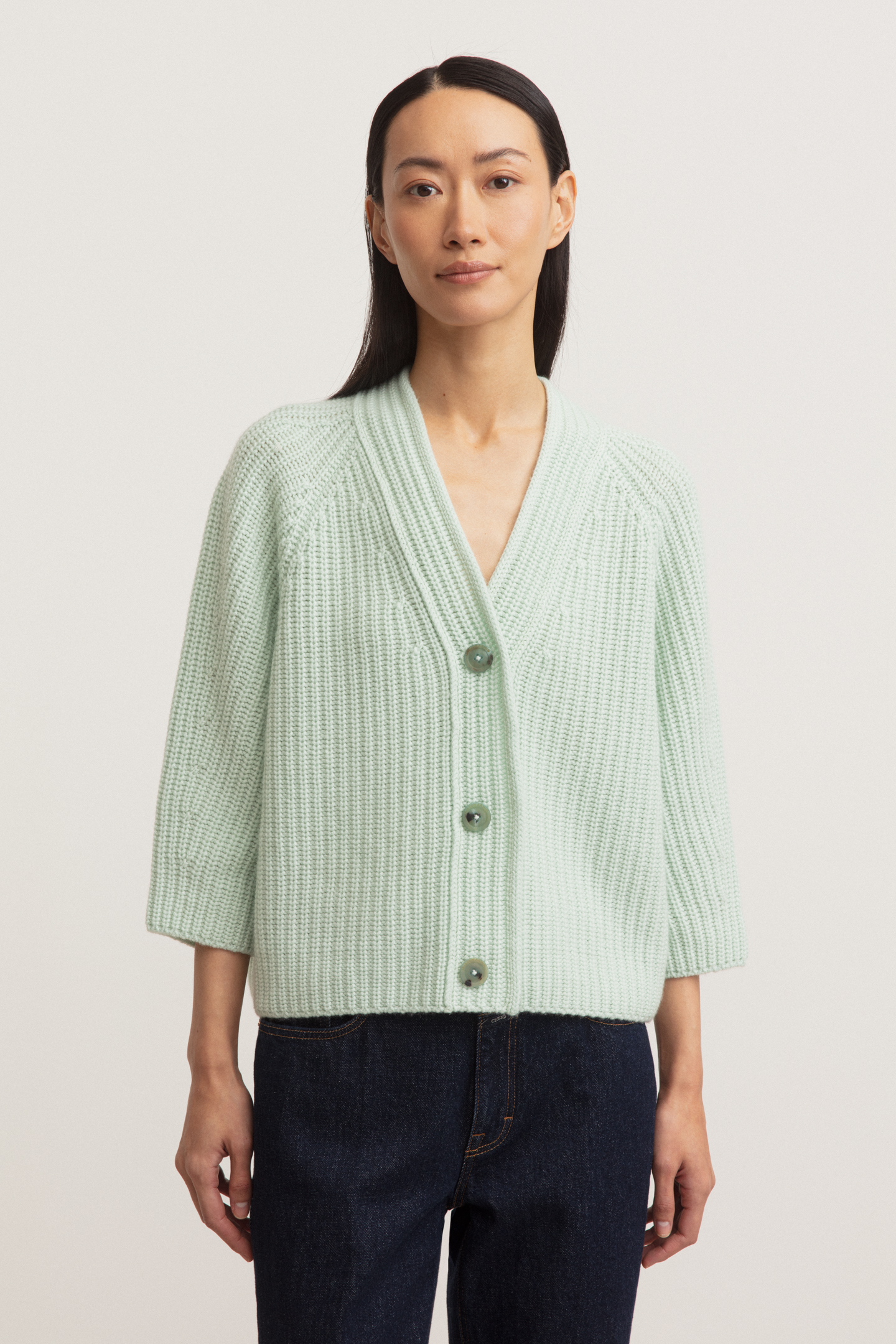 Stonewashed Cashmere Cardigan