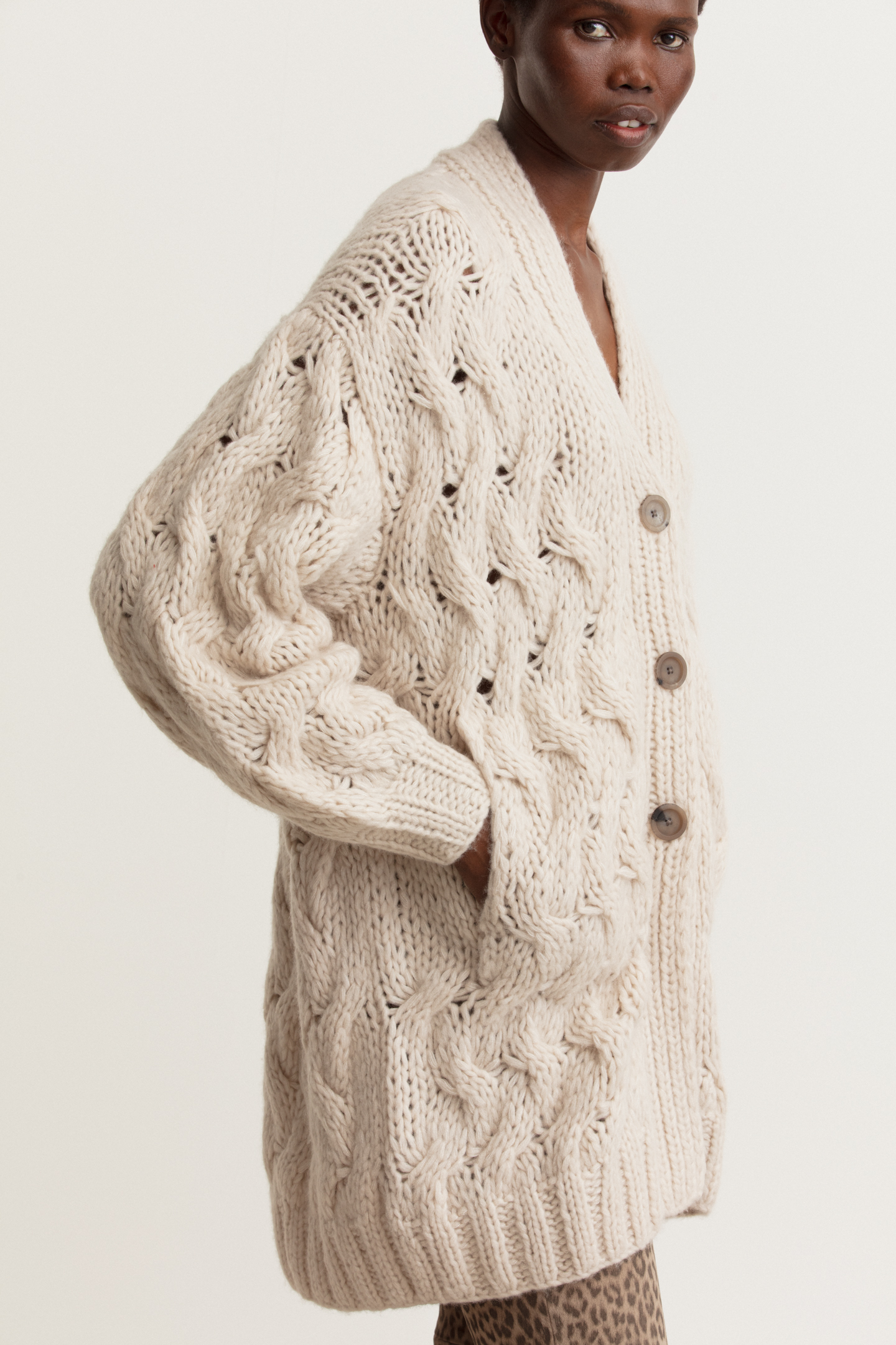 Cashmere-Seide Mantel