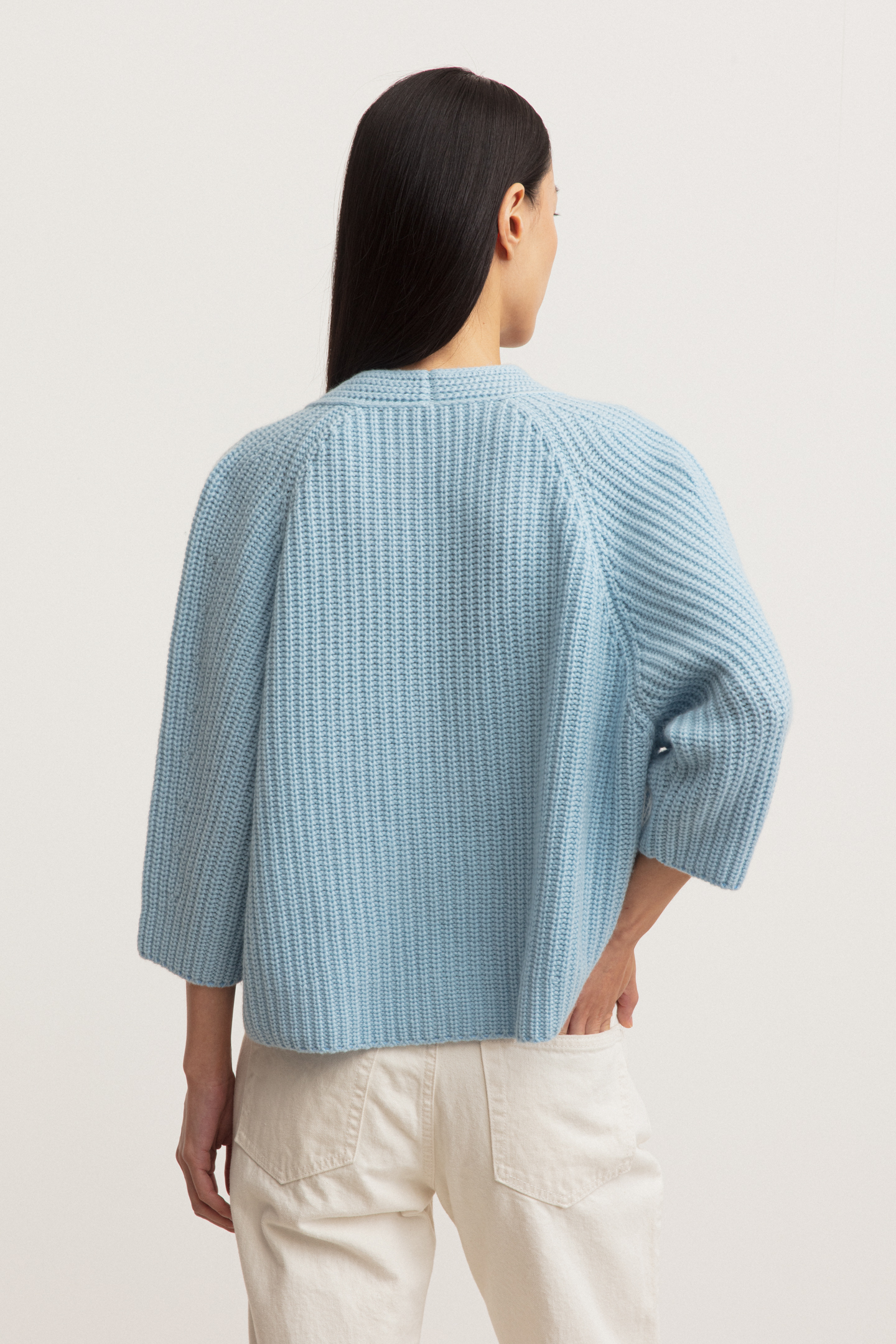 Stonewashed Cashmere Cardigan