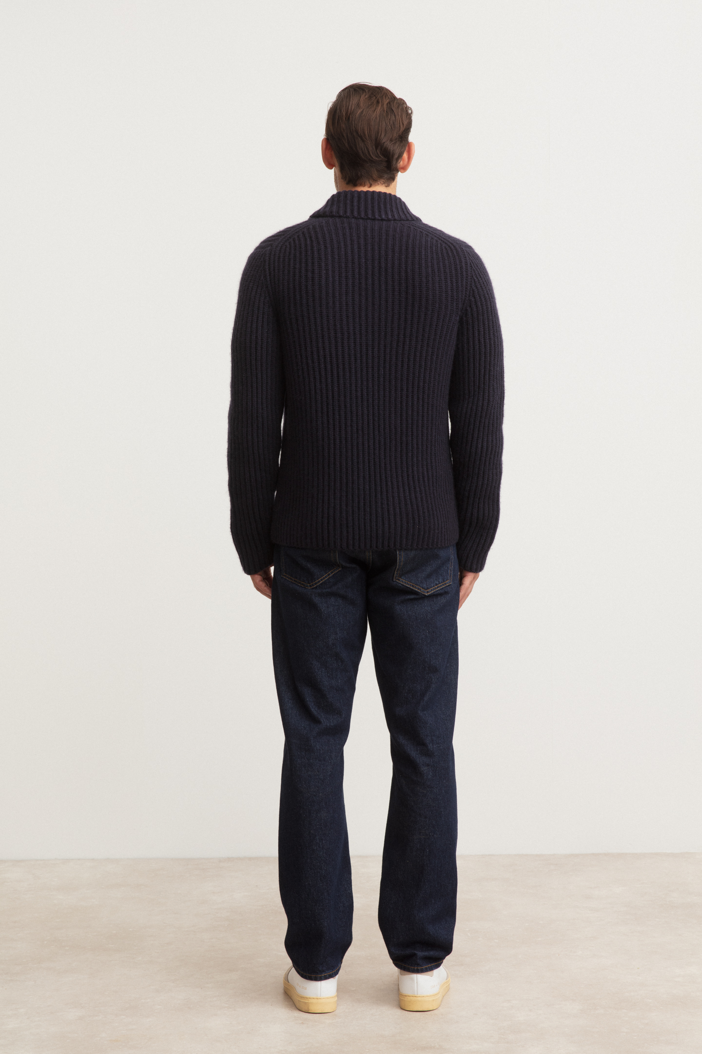 Stonewashed Cashmere Cardigan