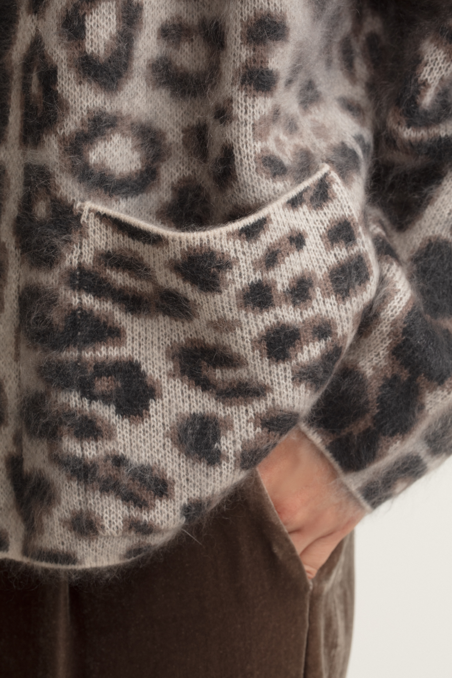 Brushed Cashmere Cardigan