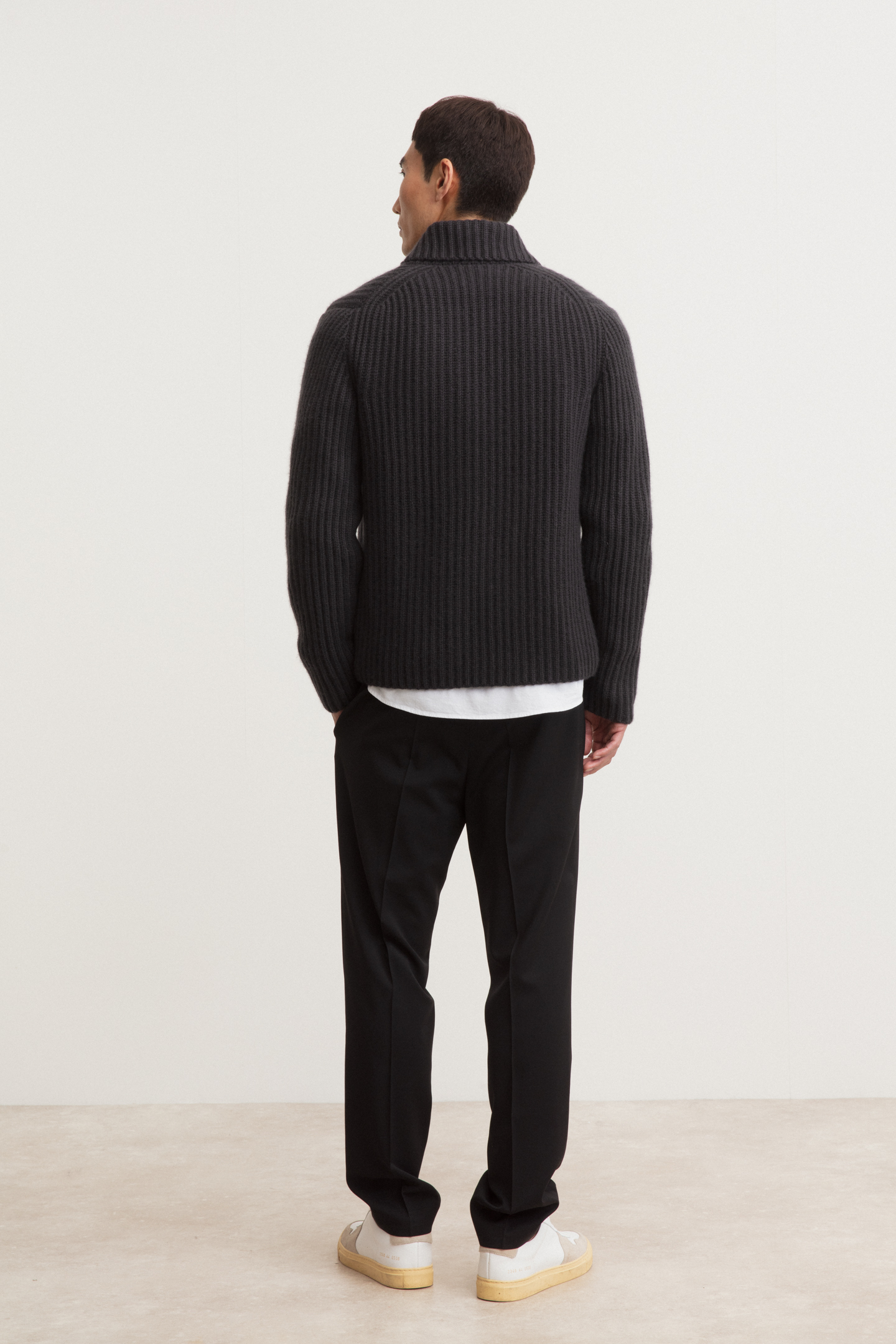 Stonewashed Cashmere Cardigan