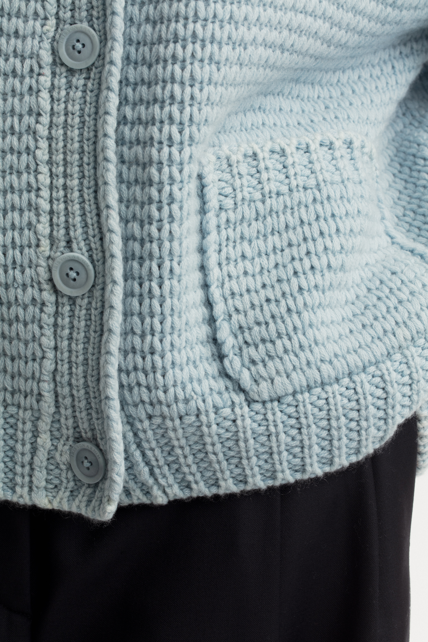 Stonewashed Cashmere Cardigan