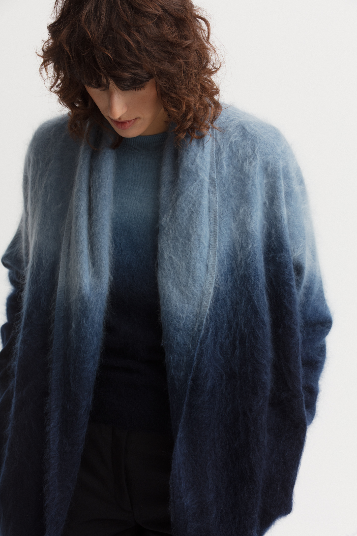 Brushed Cashmere Cardigan