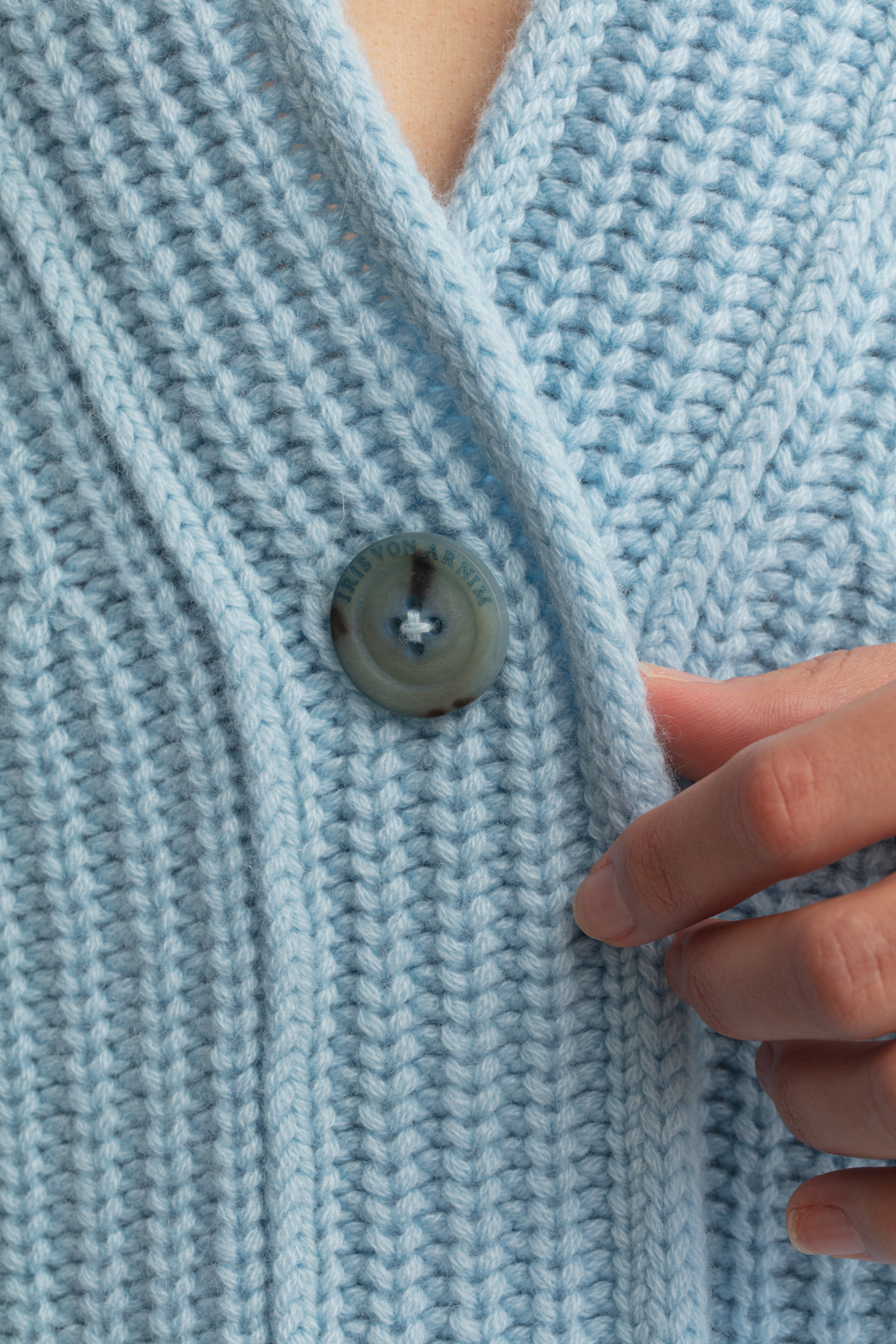 Stonewashed Cashmere Cardigan
