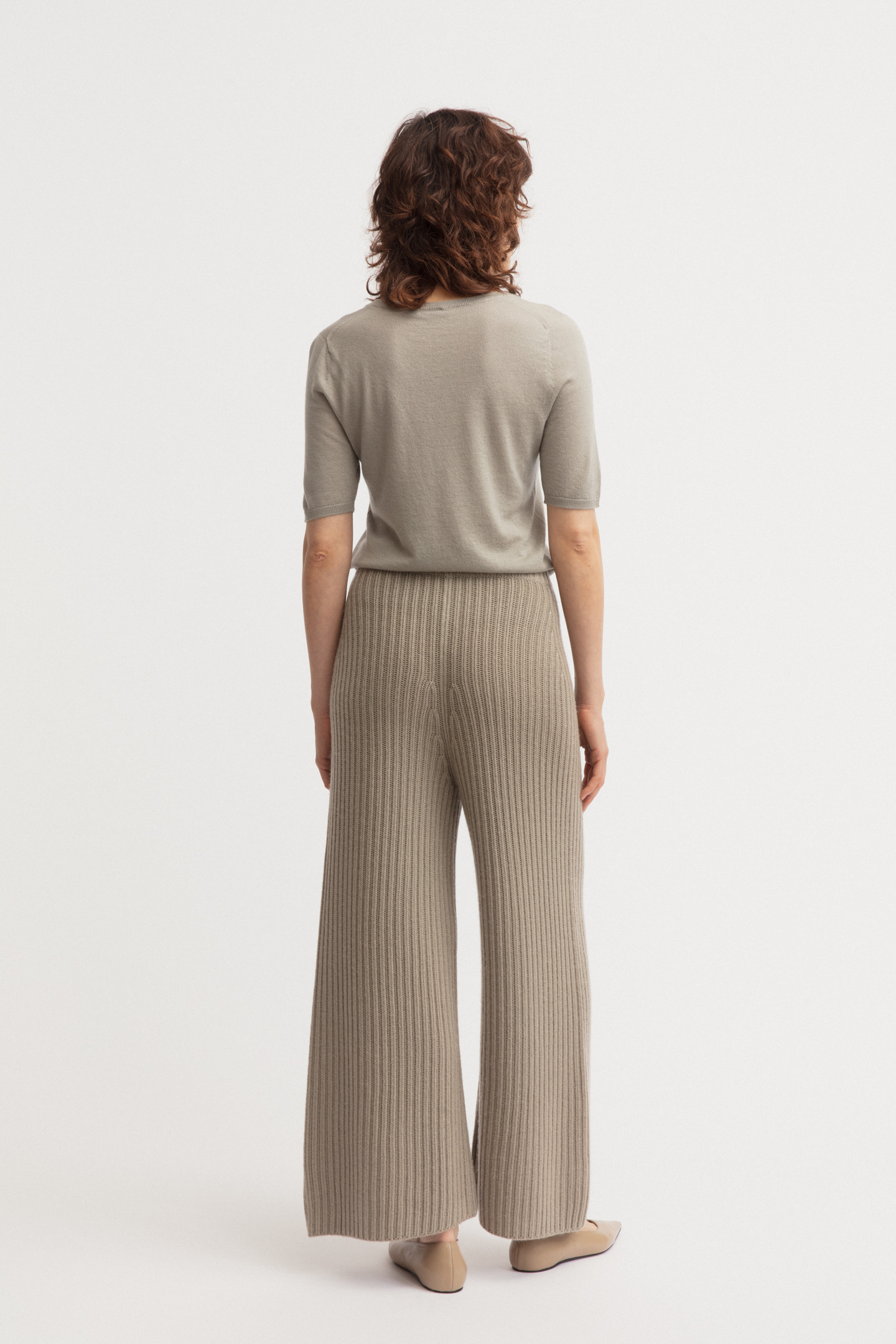 Stonewashed Cashmere Trousers